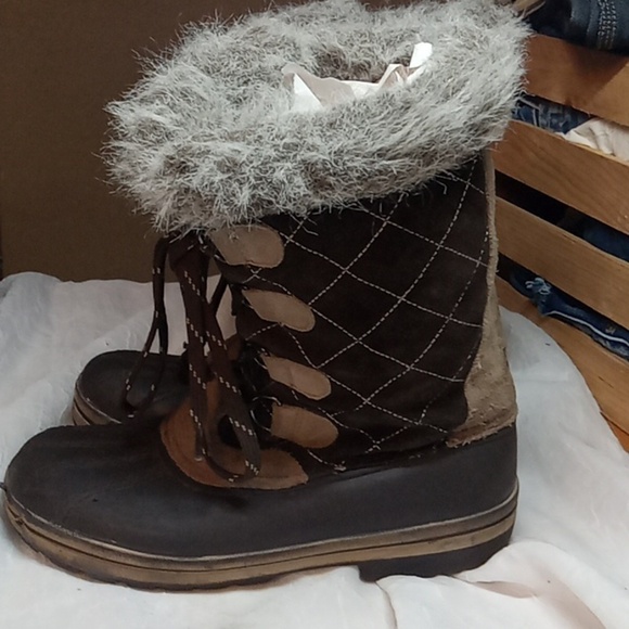 Polar edge women's fur winter boots size 8 - Picture 4 of 11